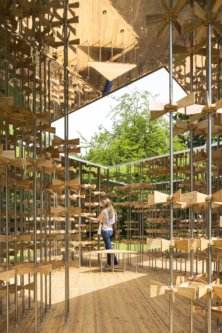 The Pinwheel Pavilion Is A Self Supporting Structure Animated By Bamboo