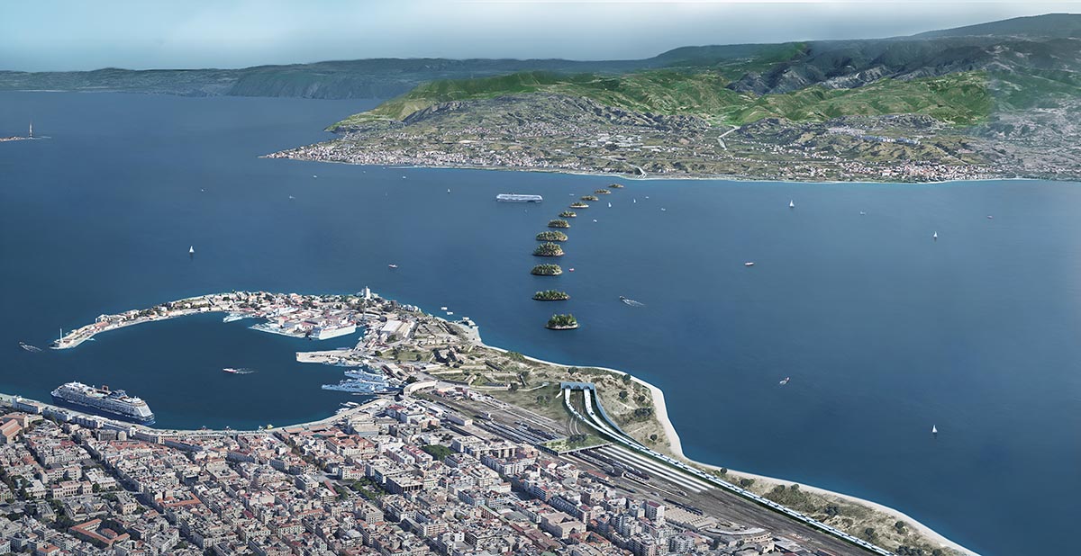 Angelo Renna Proposes A Submerged Floating Bridge Over The Strait Of Sicily