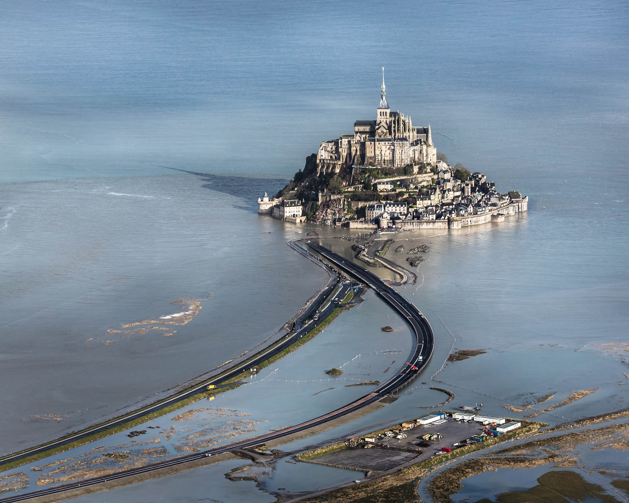 Opening of the jetty to Mont-Saint-Michel by Dietmar Feichtinger Architectes