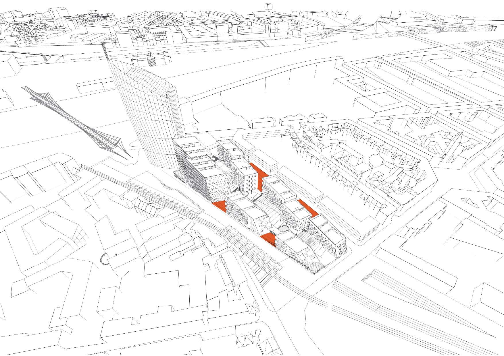 A2M, Bureau Greish, Jaspers & Eyers win competition for the city of Liège: ’’Paradis Express’’