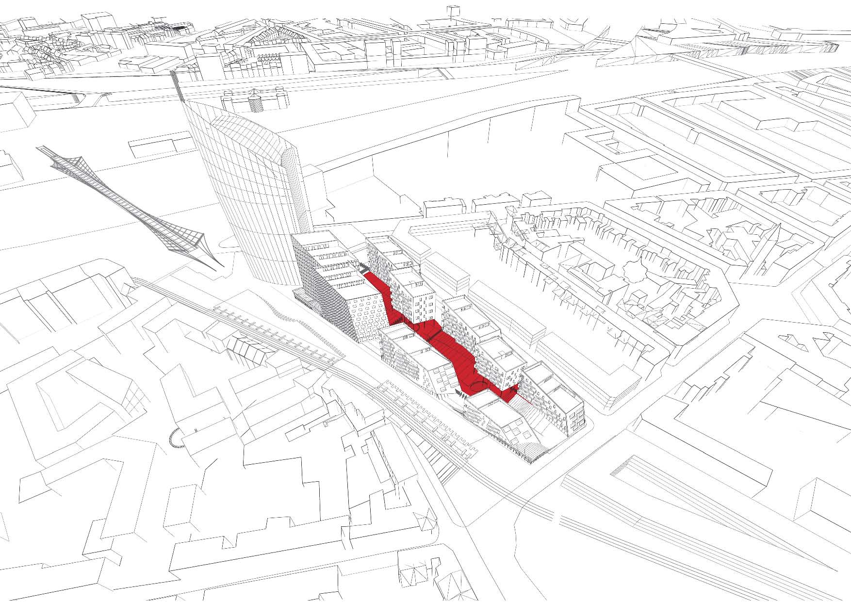 A2M, Bureau Greish, Jaspers & Eyers win competition for the city of Liège: ’’Paradis Express’’