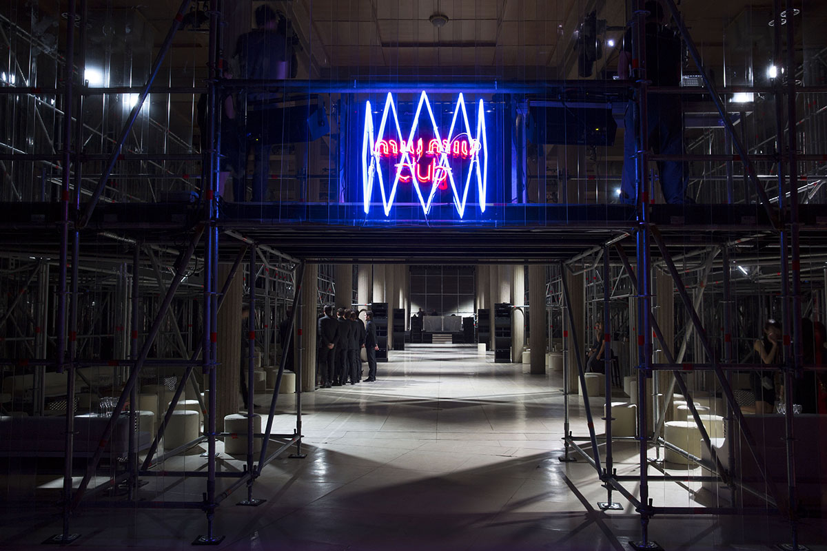 The Miu Miu Club, designed by AMO, takes over the CESE government offices in Paris for one night