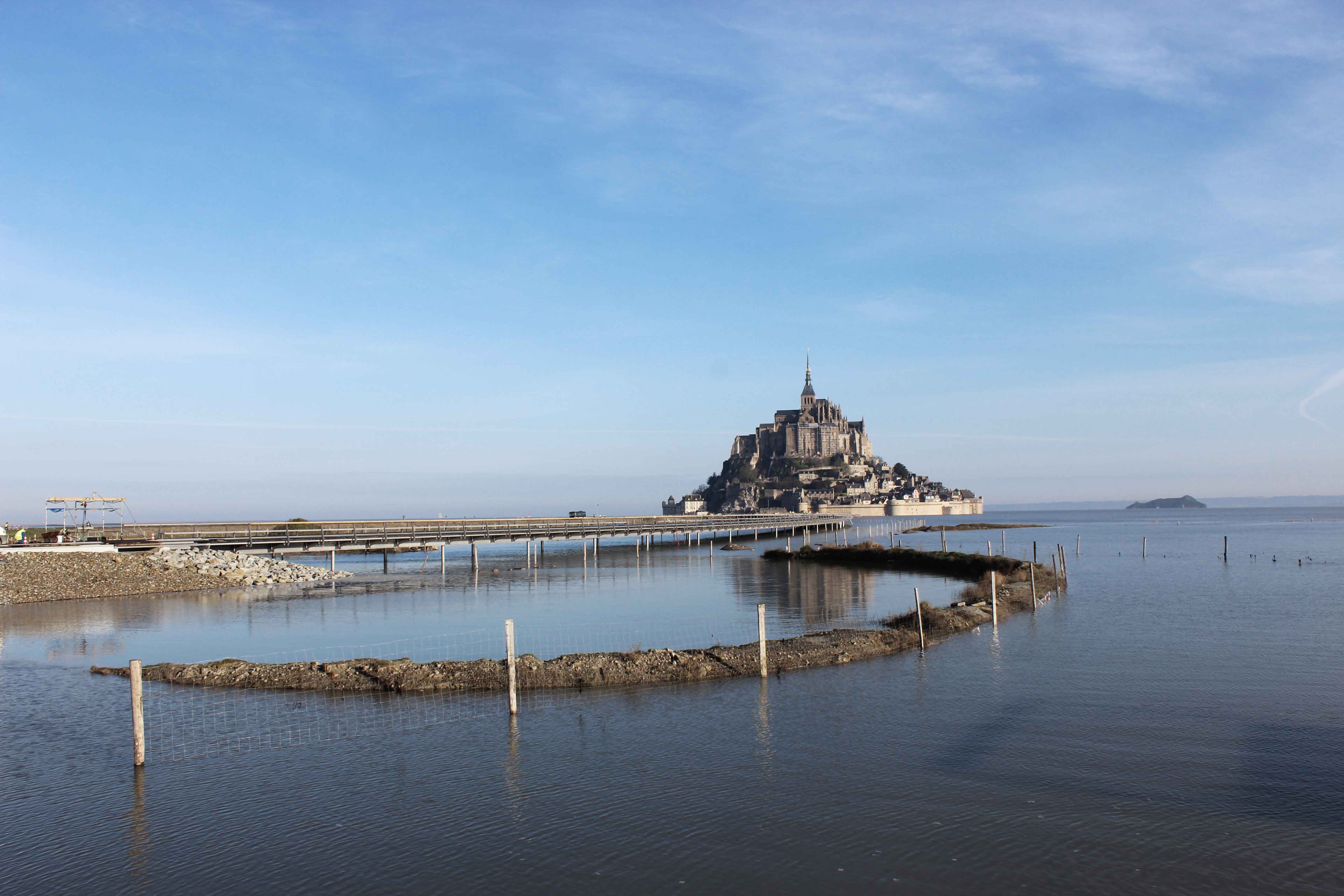 Opening of the jetty to Mont-Saint-Michel by Dietmar Feichtinger Architectes