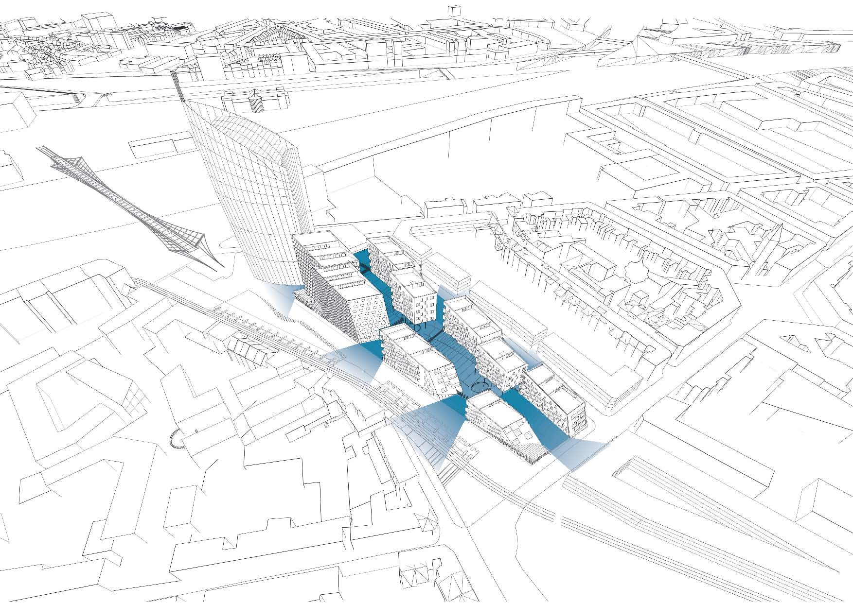 A2M, Bureau Greish, Jaspers & Eyers win competition for the city of Liège: ’’Paradis Express’’