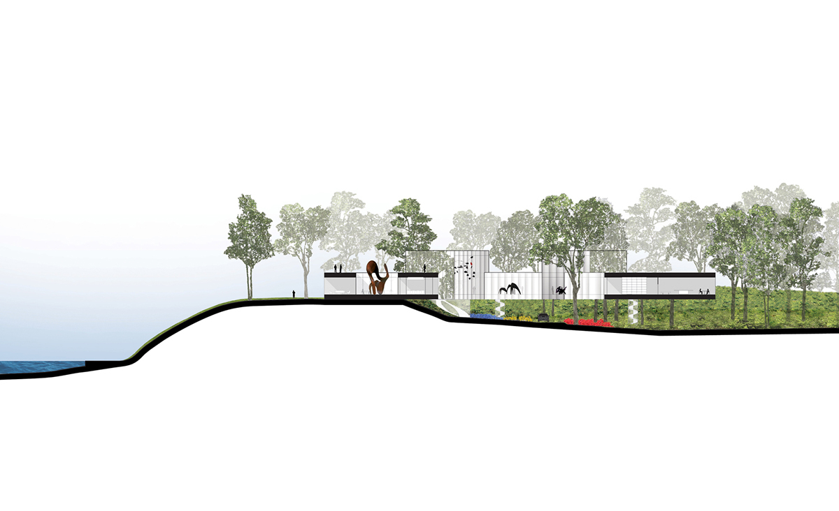 The Necklase Residence for three generations designed by REX Architects
