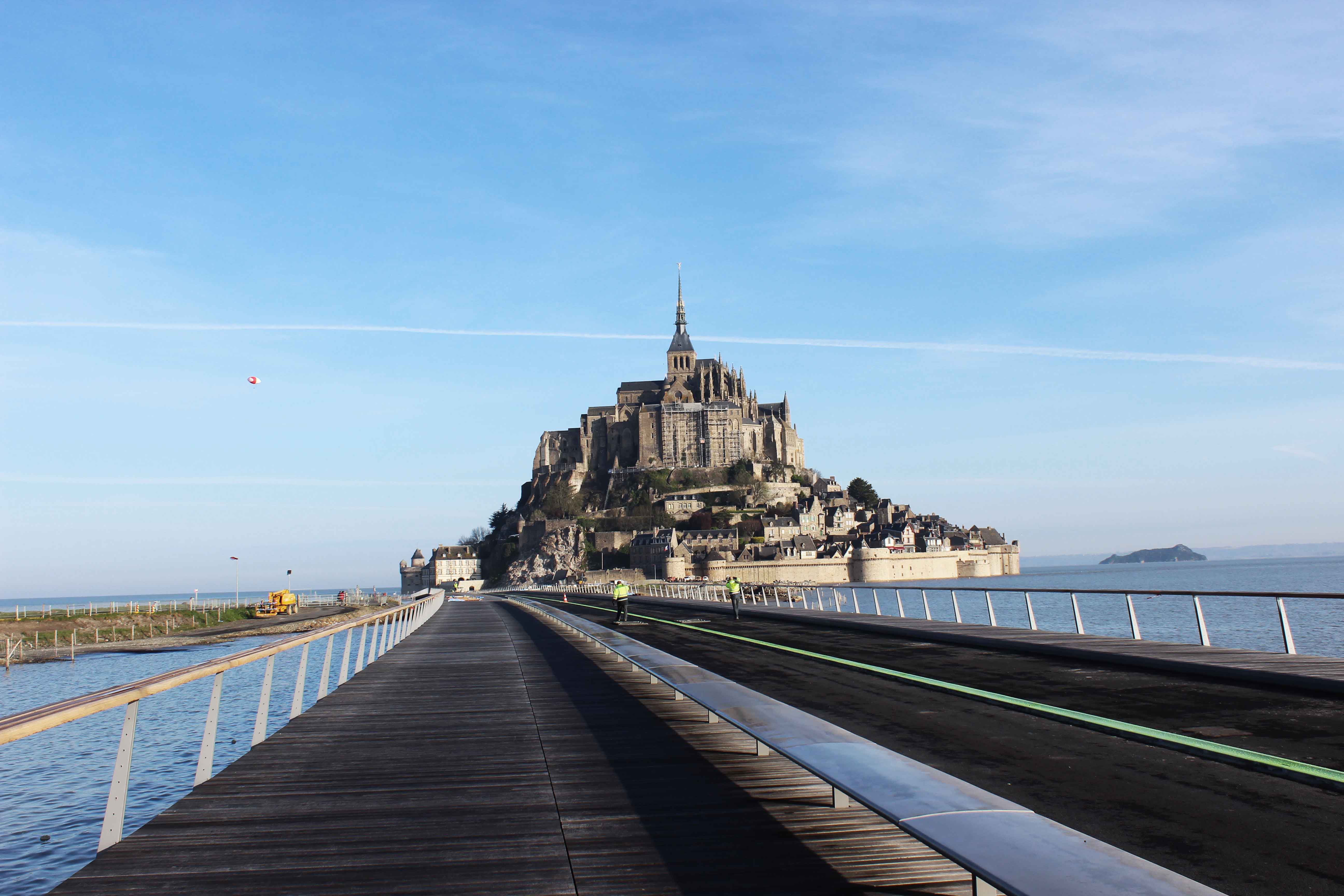 Opening of the jetty to Mont-Saint-Michel by Dietmar Feichtinger Architectes
