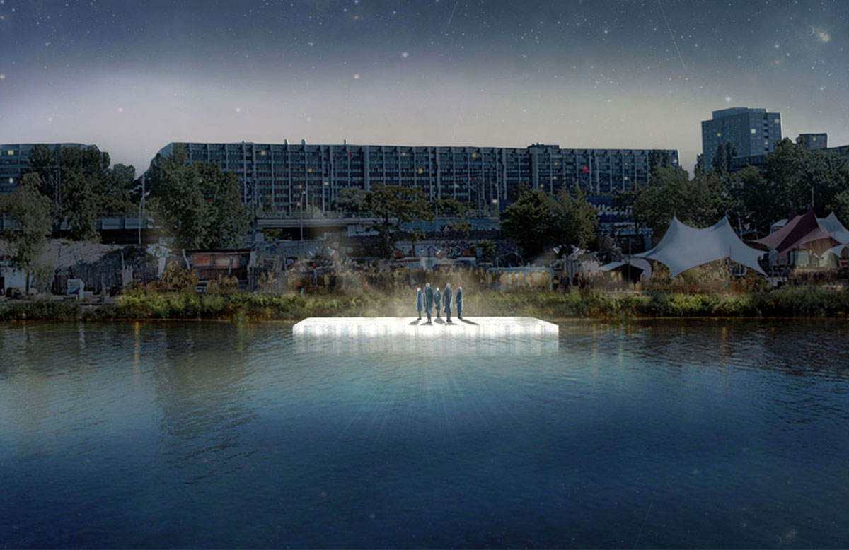 BOARD’s design for a floating theatre will be exhibited in Berlin and Prague
