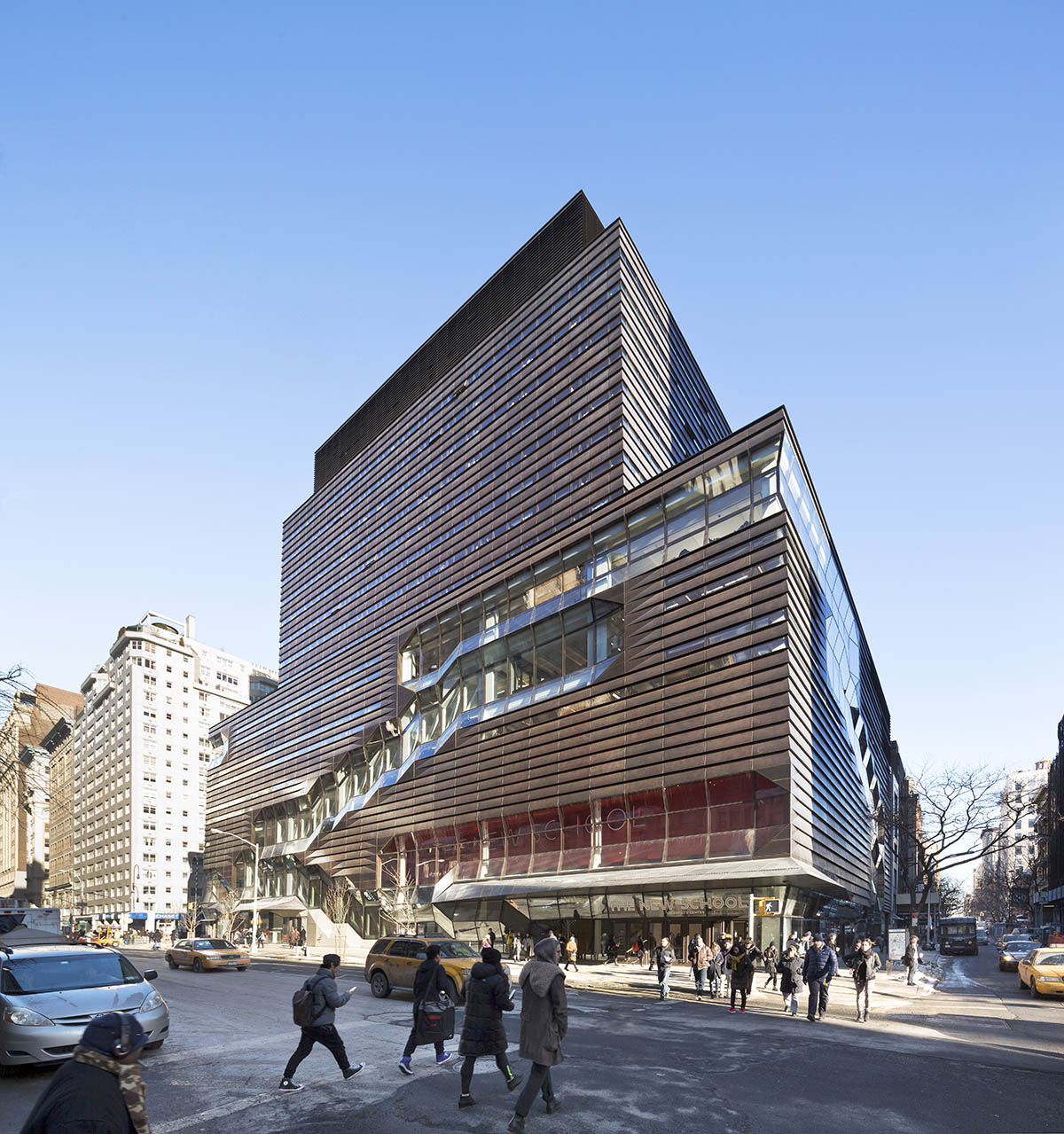SOM’s University Center in New York shows a very dramatic facade