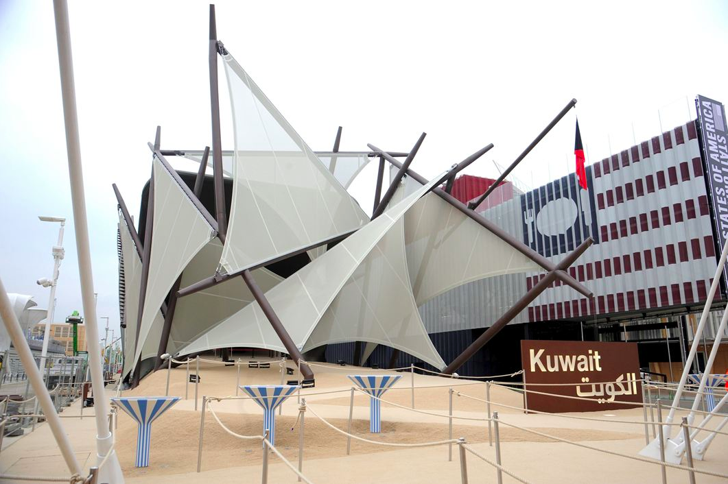 The most complicated form at Expo Milano 2015:Kuwait Pavilion | Challenge of Nature
