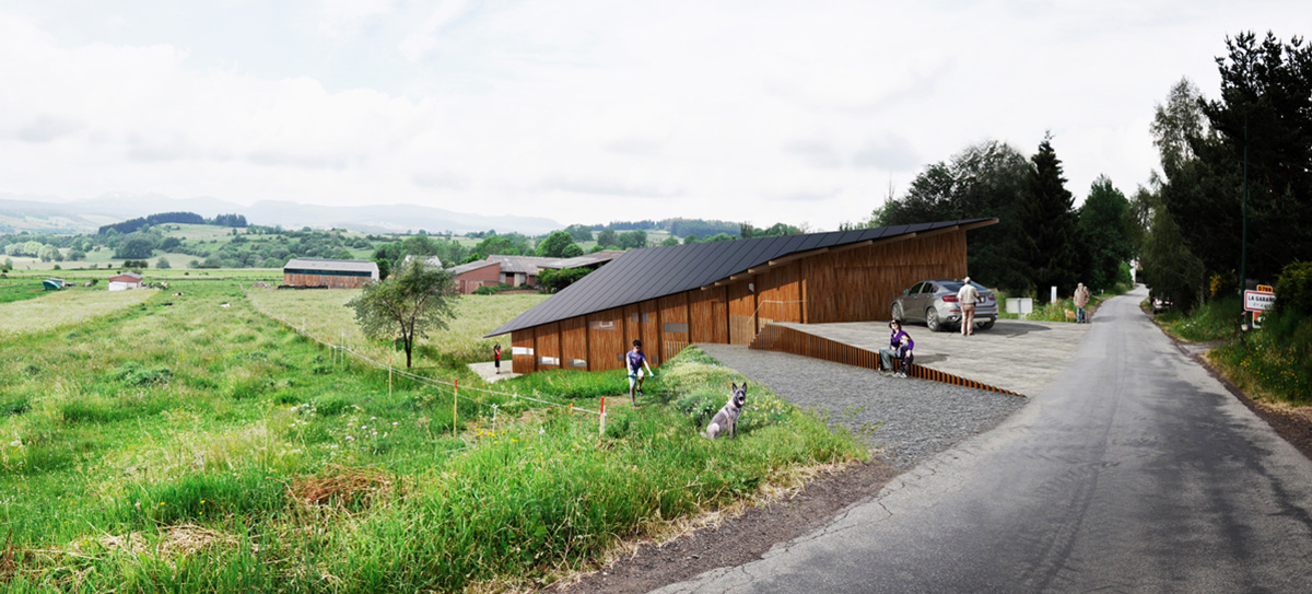 Kengo Kuma revealed a new wooden-House in Auvergne