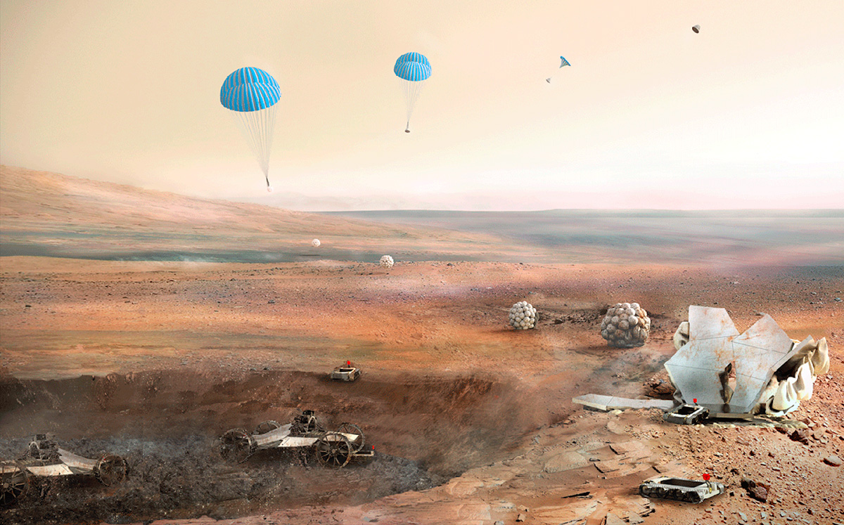 Foster+Partners proposes a modular habitat in Mars for 3D Printed Habitat Challenge