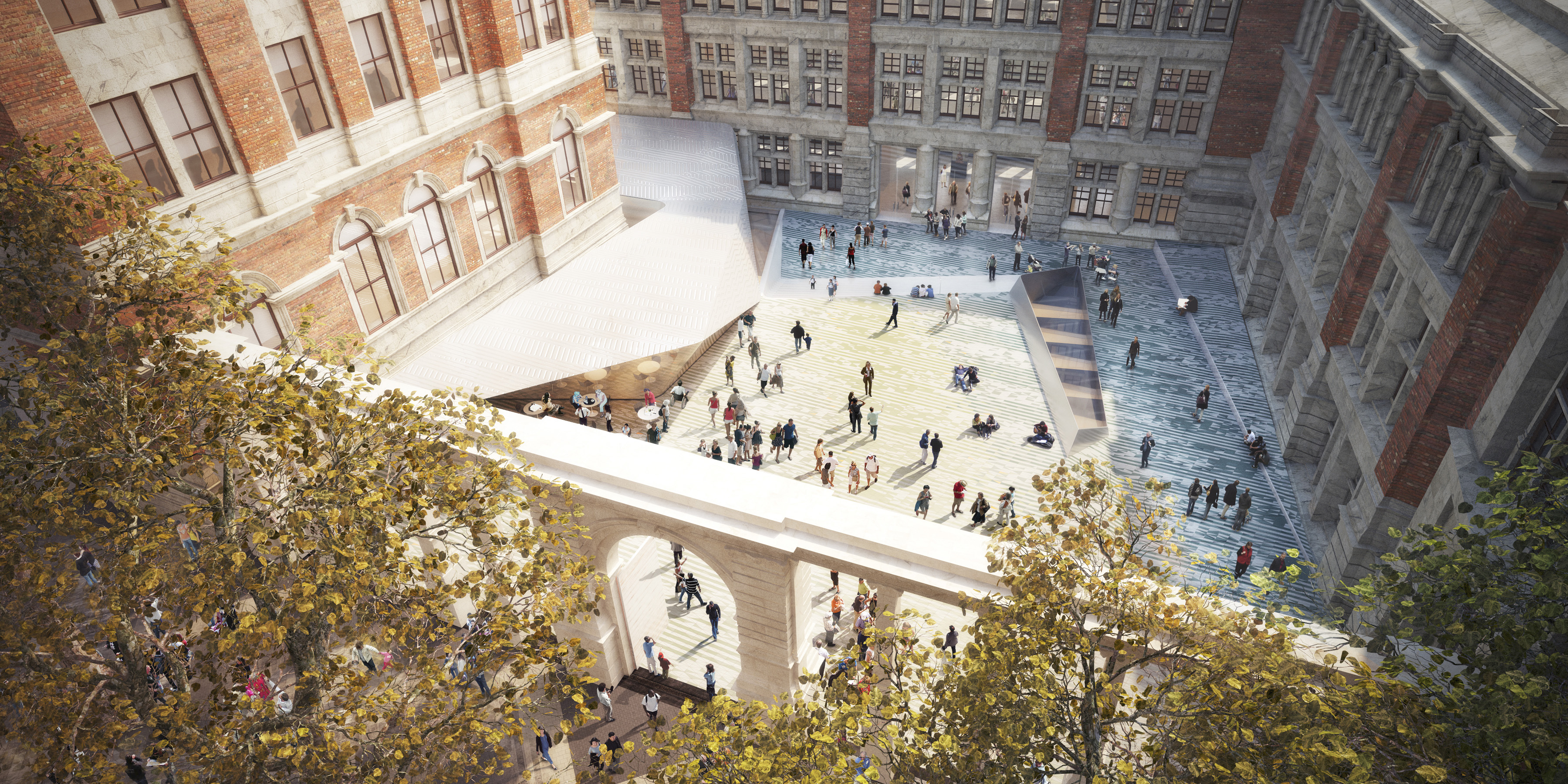 Transformation of the Victoria & Albert Museum with tiles from Tichelaar