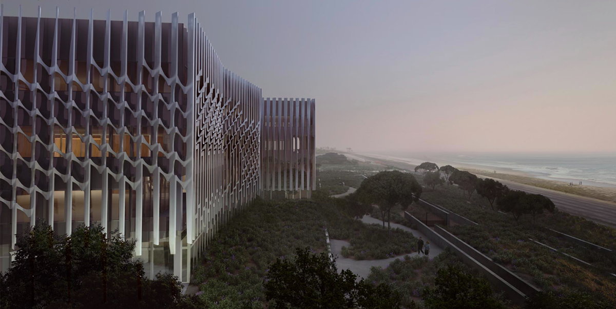 The new U.S. Embassy in Mozambique by Allied Works Architecture is expected to be completed in 2017