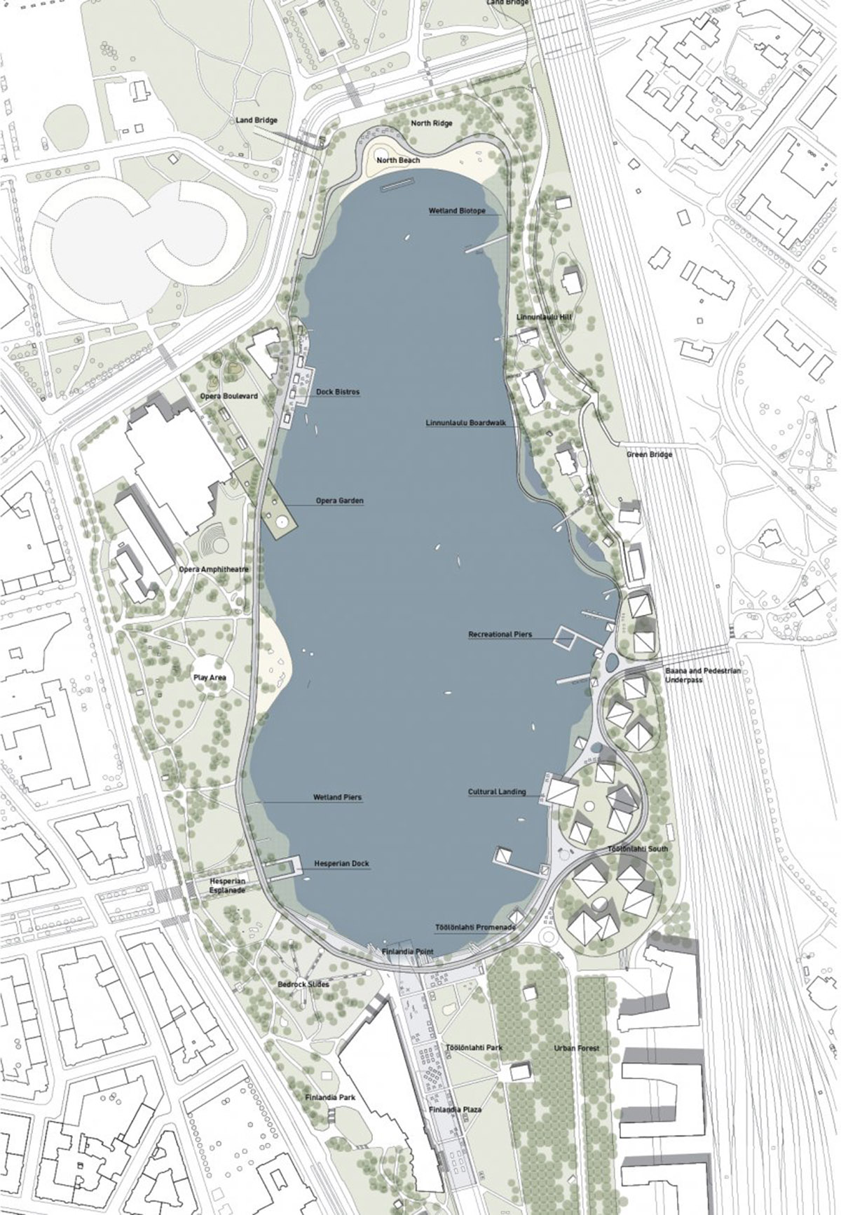 COBE unveils the design for a new citizens park in the heart of Helsinki