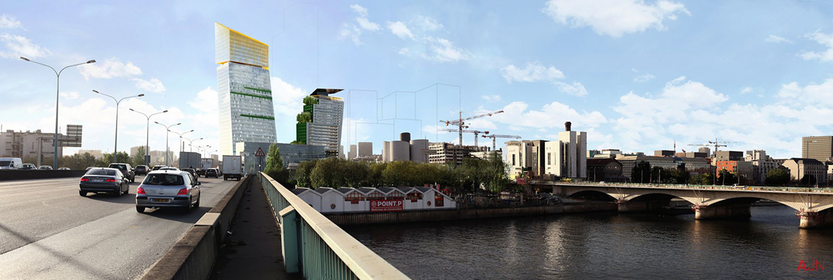 Jean Nouvel&rsquo;s &rsquo;&rsquo;Duo Towers&rsquo;&rsquo; will be new comic strips of Paris