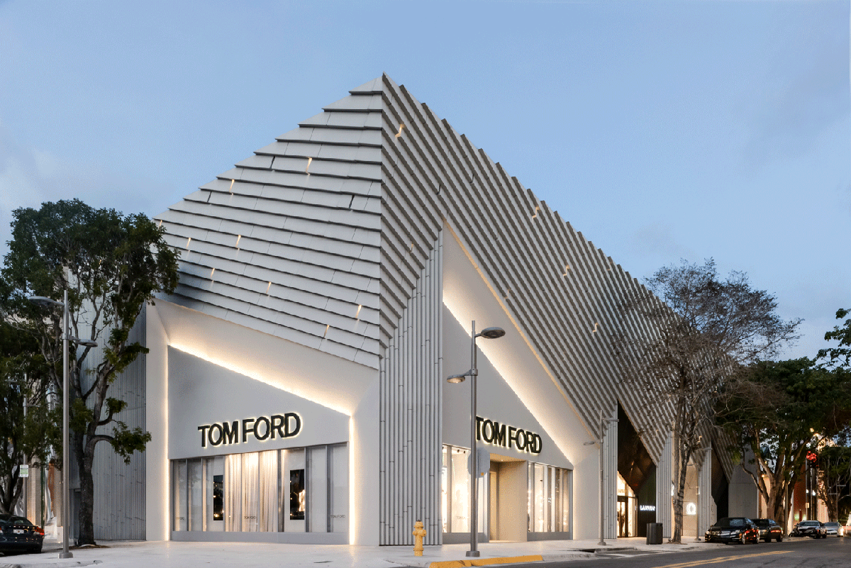 Aranda/Lasch completes its art deco project Tom Ford Flagship Store in Miami Design District