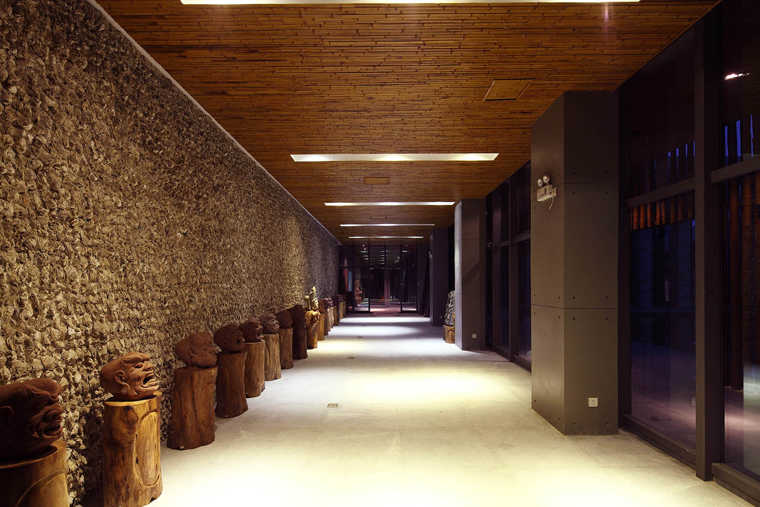 Luofu Shan Shui Museum shows the best use of materiality in its outer skin