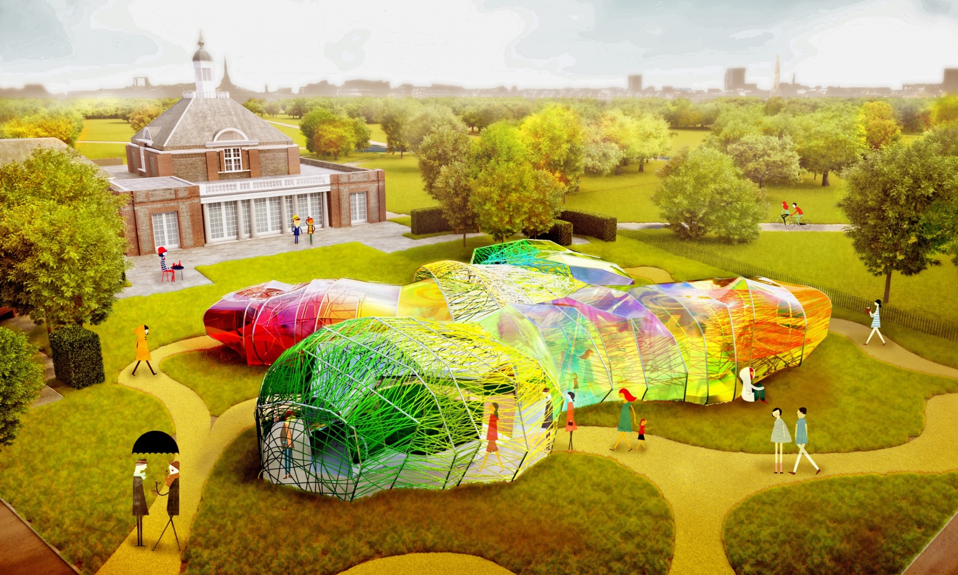 Selgas Cano reveals Magic mushroom maze for Serpentine Pavilion