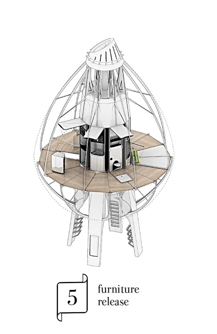 Eduardo Camarena&María Urigoitia designed ’’Surftopia’’:A temporary colonization units