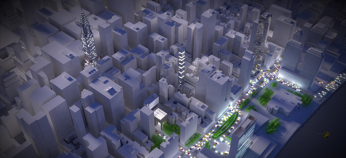 ODA NY proposes an ultra-slender tower that provides wider green spaces with its sculptural gardens