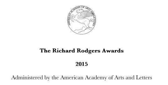 Richard Rodgers Awards 2015