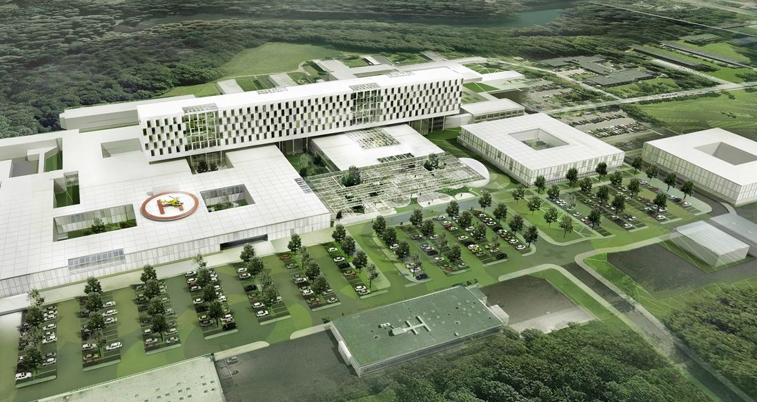 Laying of the foundation stone to the new extension of Kingston Hospital