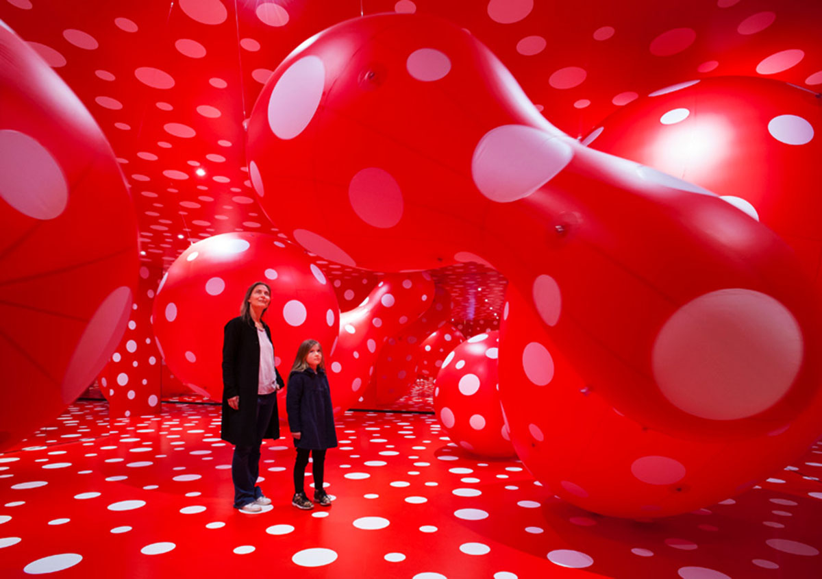 Japanese artist Yayoi Kusama introduces ’’infinity’’ at the louisiana museum of modern art