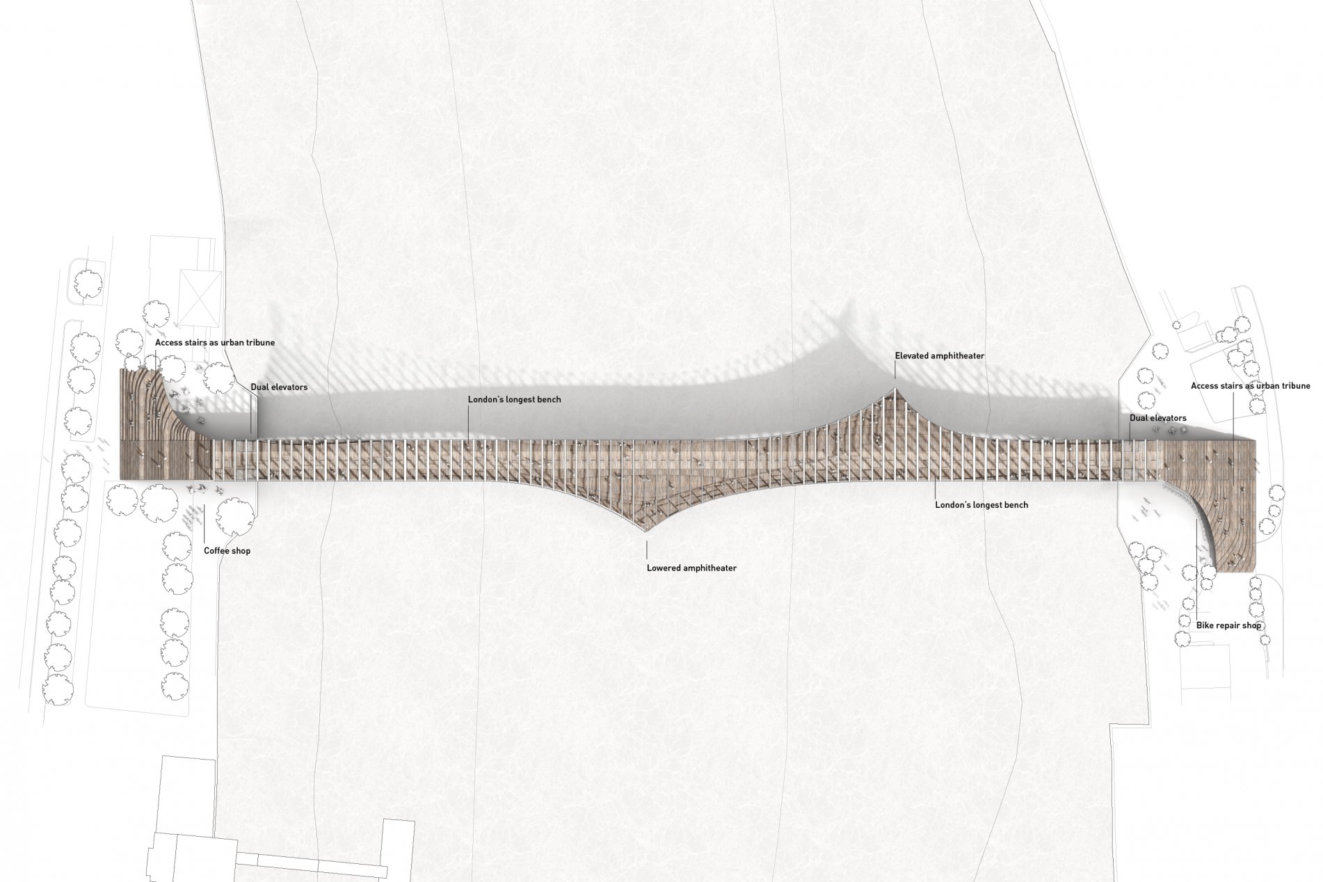 COBE unveils the proposal for London&rsquo;s new pedestrian bridge across the River Thames