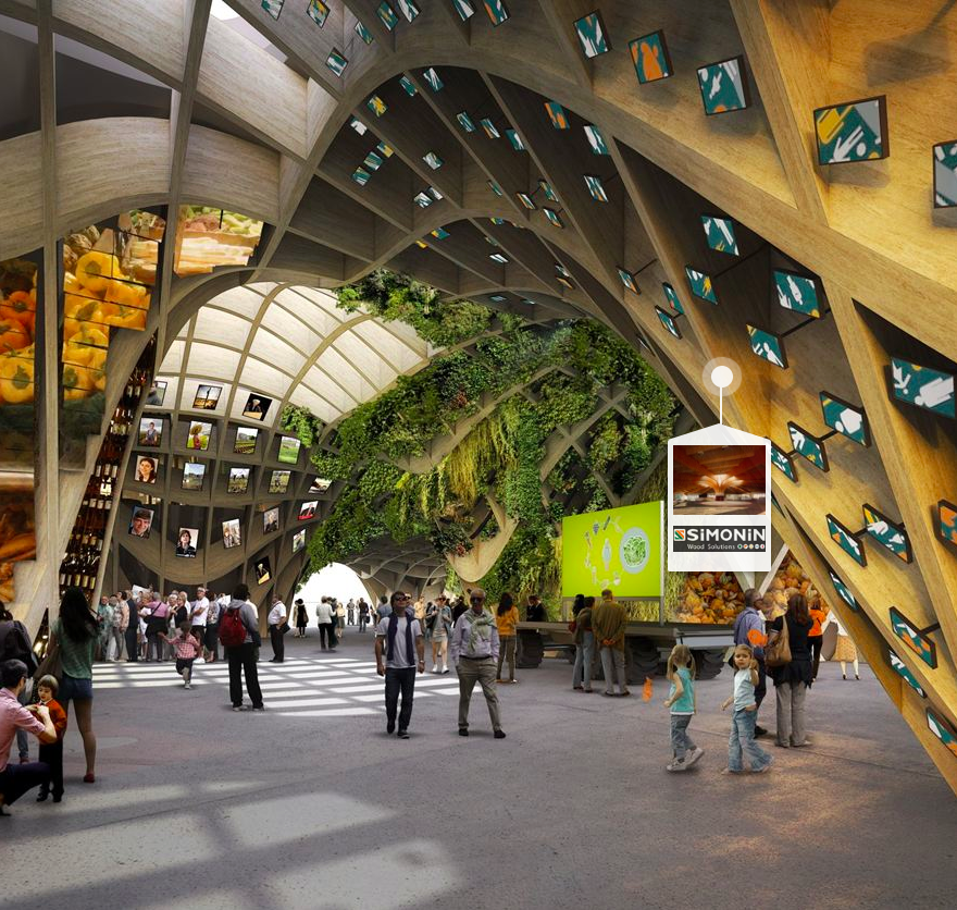 France Pavilion’s ’’giant wooden structure’’ at Expo Milano 2015