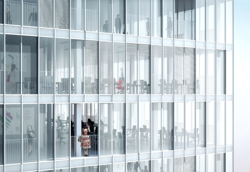 MVRDV wins Tower Competition in Vienna, Austria:Turm Mit Taille