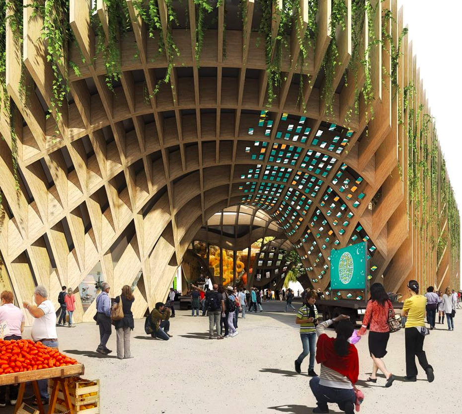 France Pavilion’s ’’giant wooden structure’’ at Expo Milano 2015
