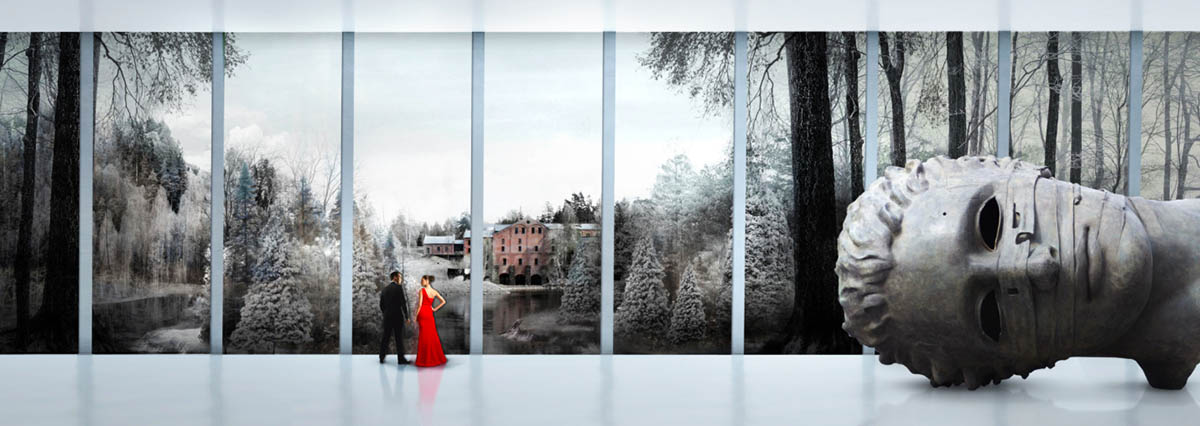 BIG proposes new Kistefos Museum that acts as a second bridge in the dramatic landscape of Kistefos