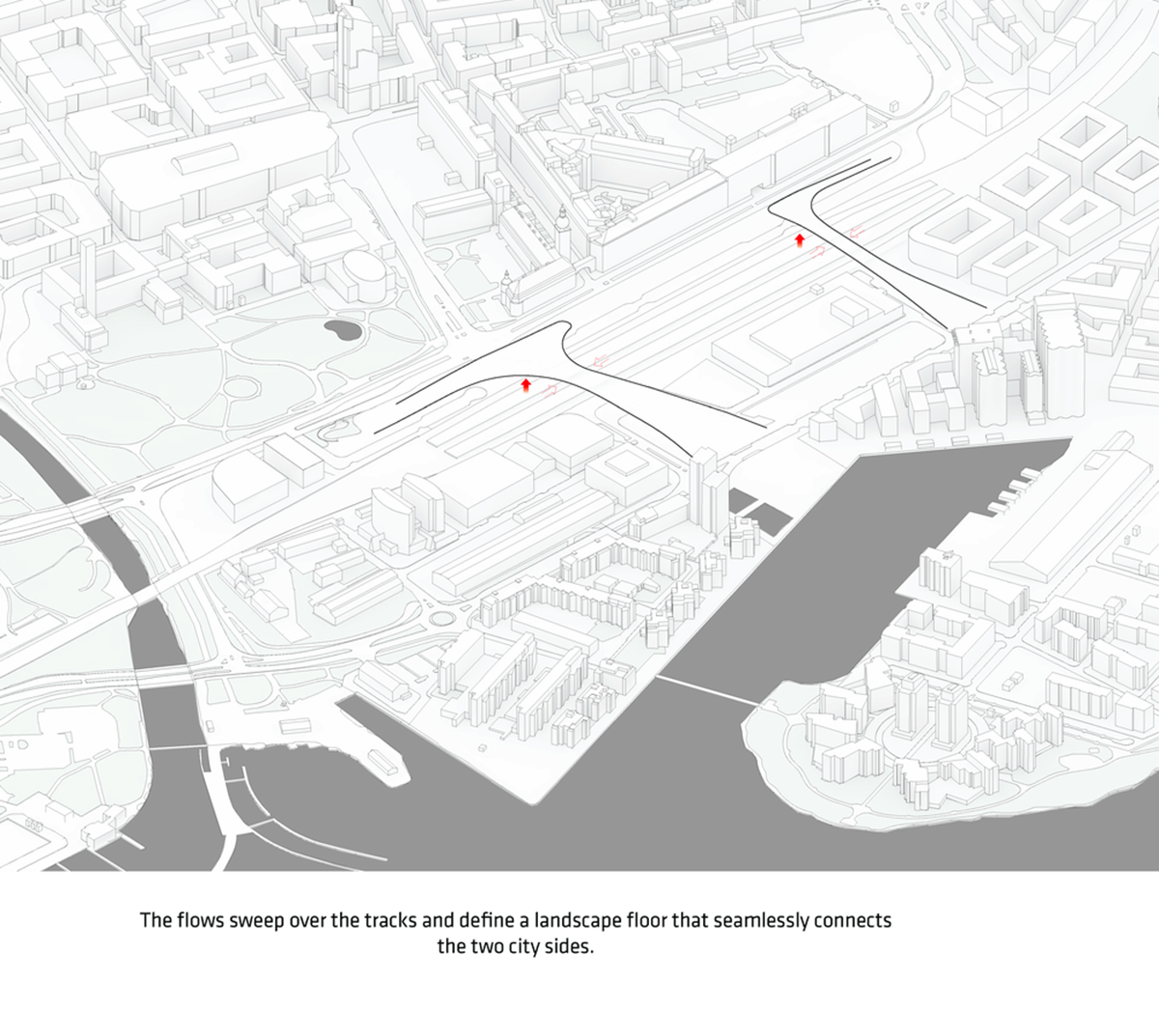 BIG, with Tyrens &Kragh & Berglund has unveiled the proposal for Vasteras Travel Center