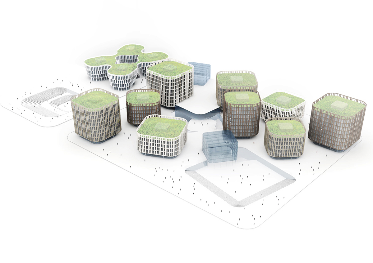 MVRDV Completes First Phase of Business Park at Shanghai Hongqiao Airport