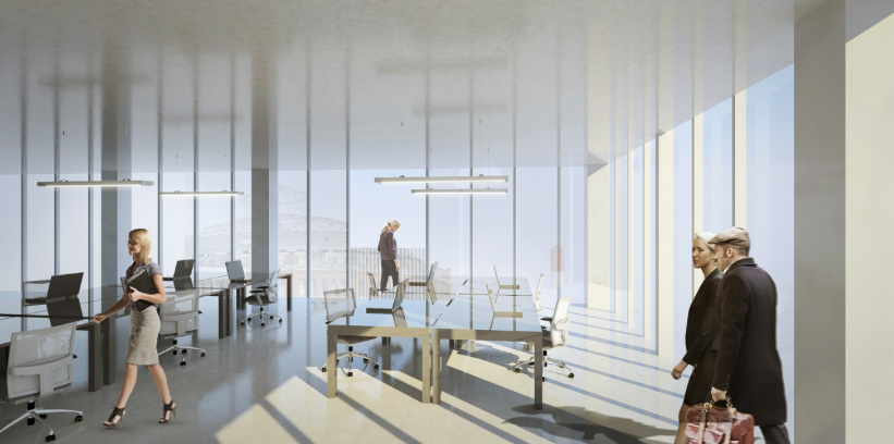 MVRDV wins Tower Competition in Vienna, Austria:Turm Mit Taille