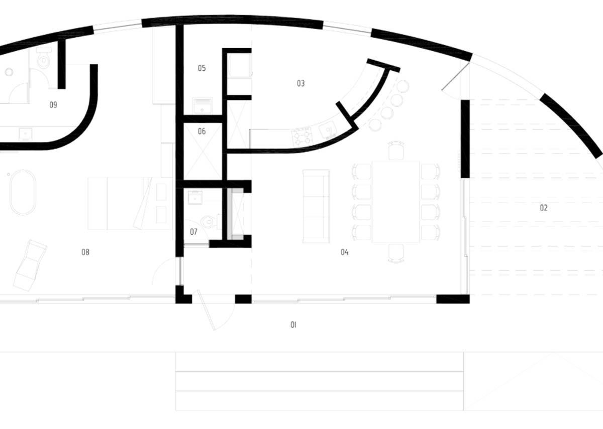 Casa HLM by Rafael Lorentz integrates with landscape presenting a pure view in Brazil