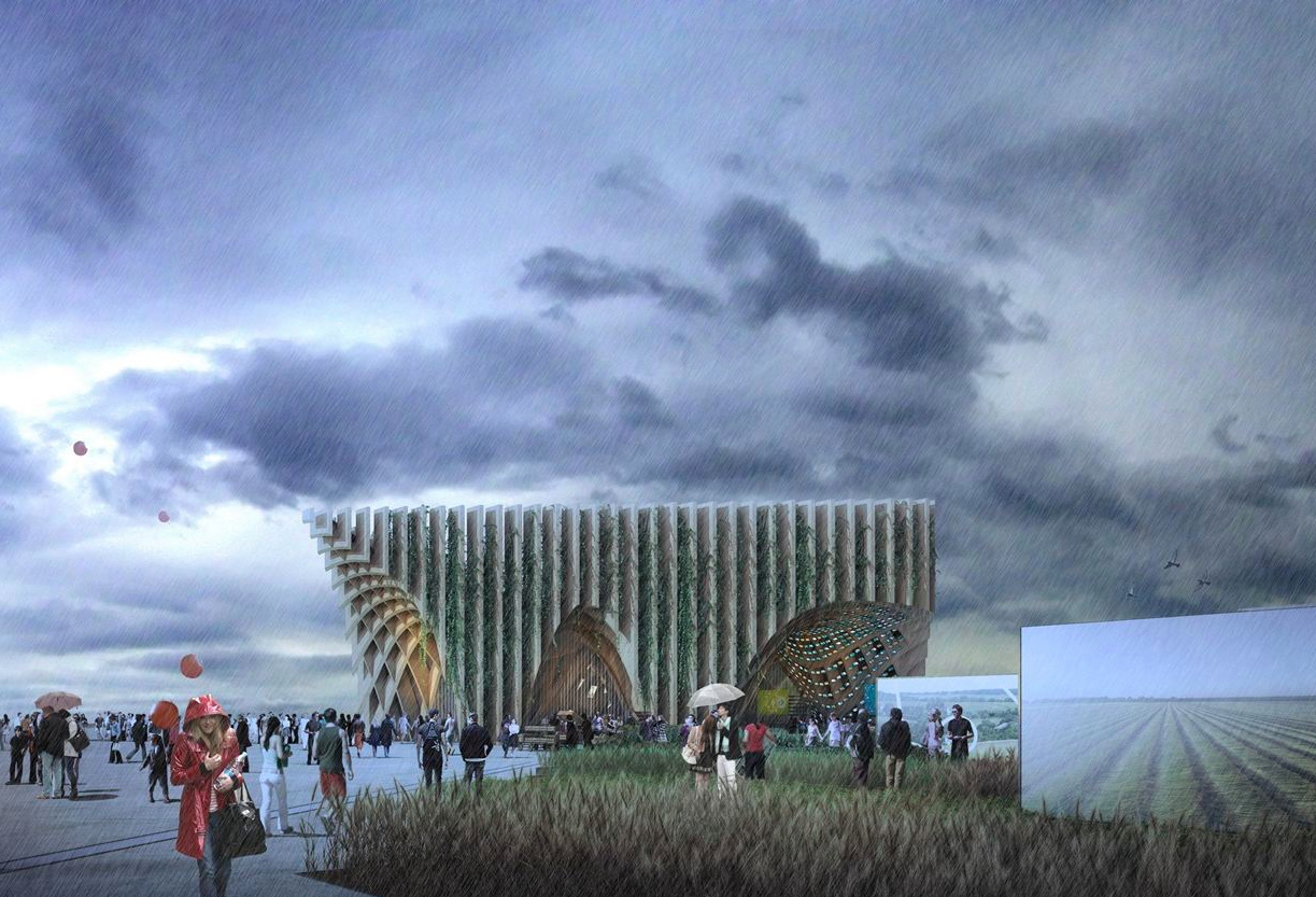 France Pavilion’s ’’giant wooden structure’’ at Expo Milano 2015