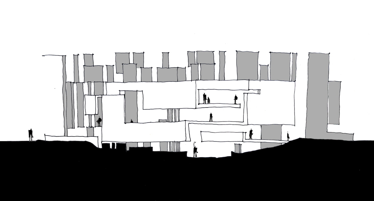 L’EAU Design designed a folded apartment that works with facade articulation
