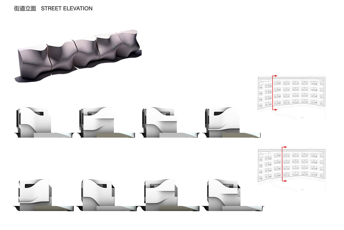 UNStudio draws attention to the curvilinear lines in Fairyland Guorui Villa complex