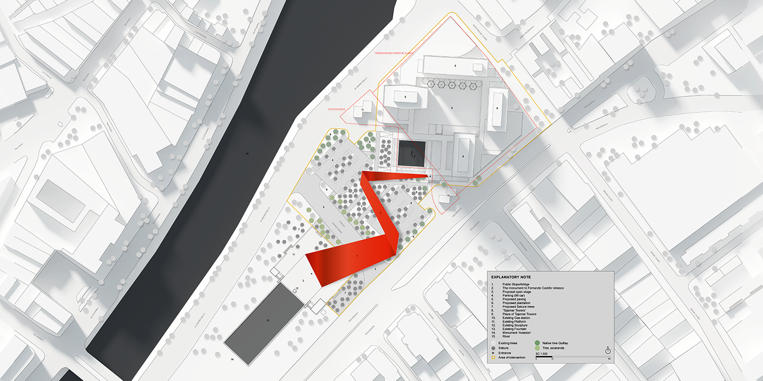 Contest For Architecture Concept Design Of A Public Plaza Of Tajamar Towers As A Tribute To Fernando