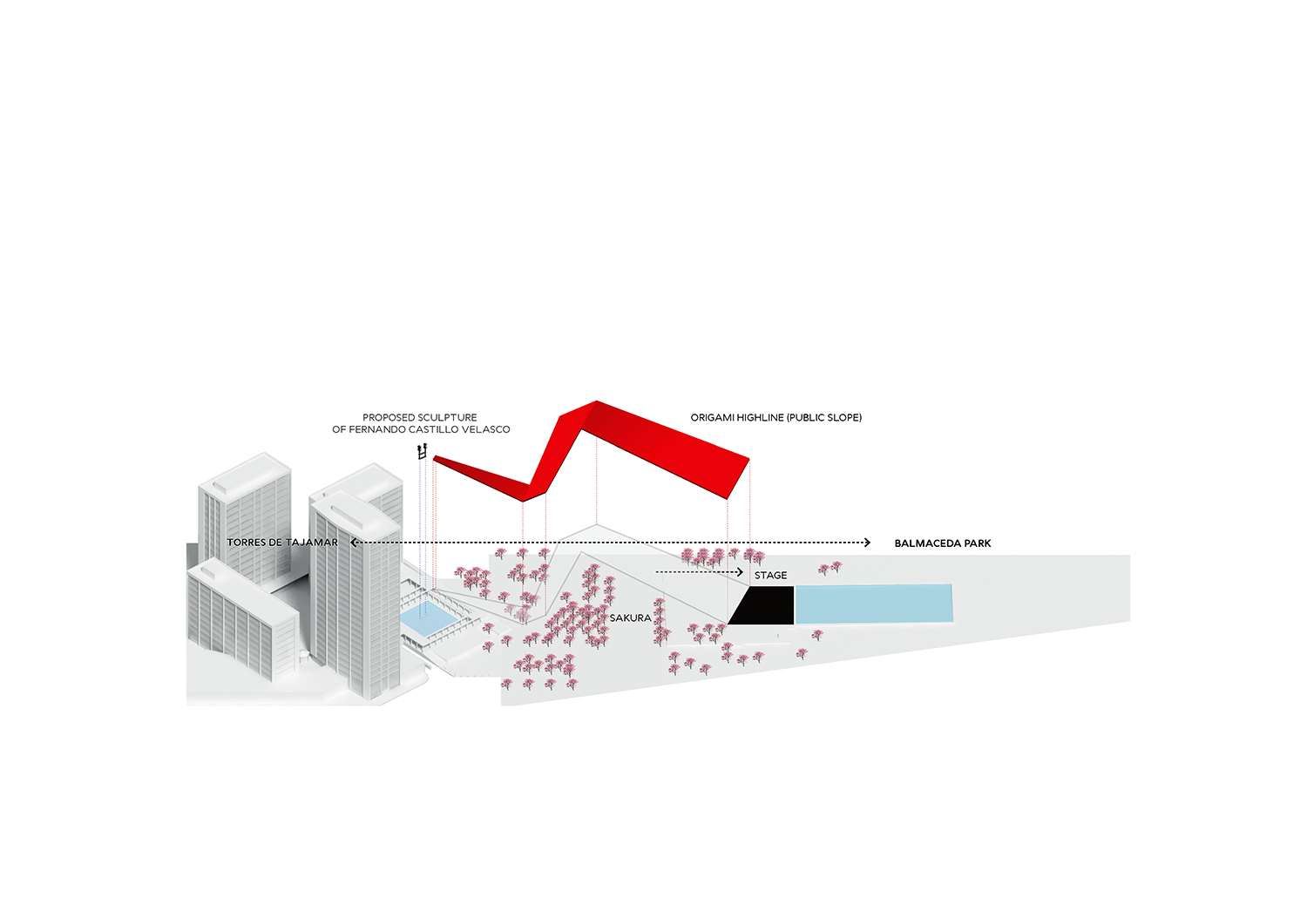 Contest For Architecture Concept Design Of A Public Plaza Of Tajamar Towers As A Tribute To Fernando