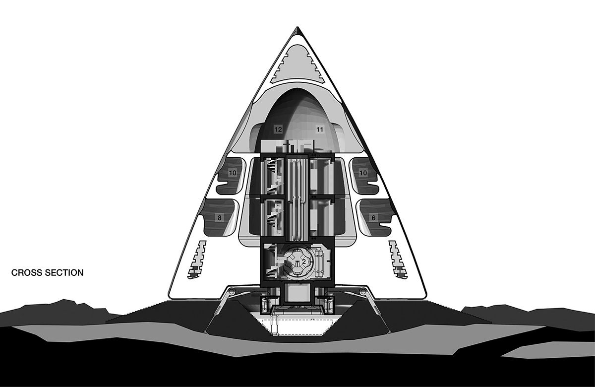 Mars Ice House uses inventive materials and 3D Printing techniques to build a new habitat on mars