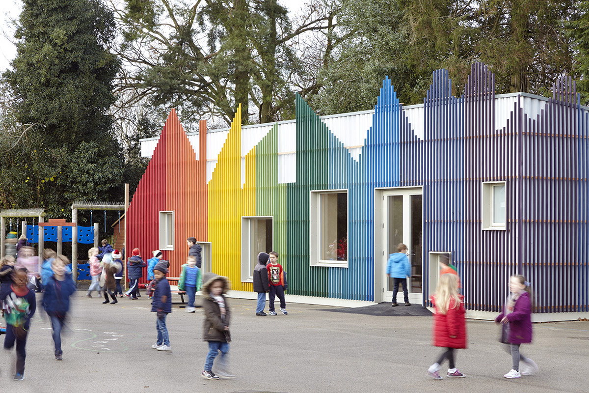 De Rosee Sa completes Roald Dahl inspired dining hall at Prestwood Infant School