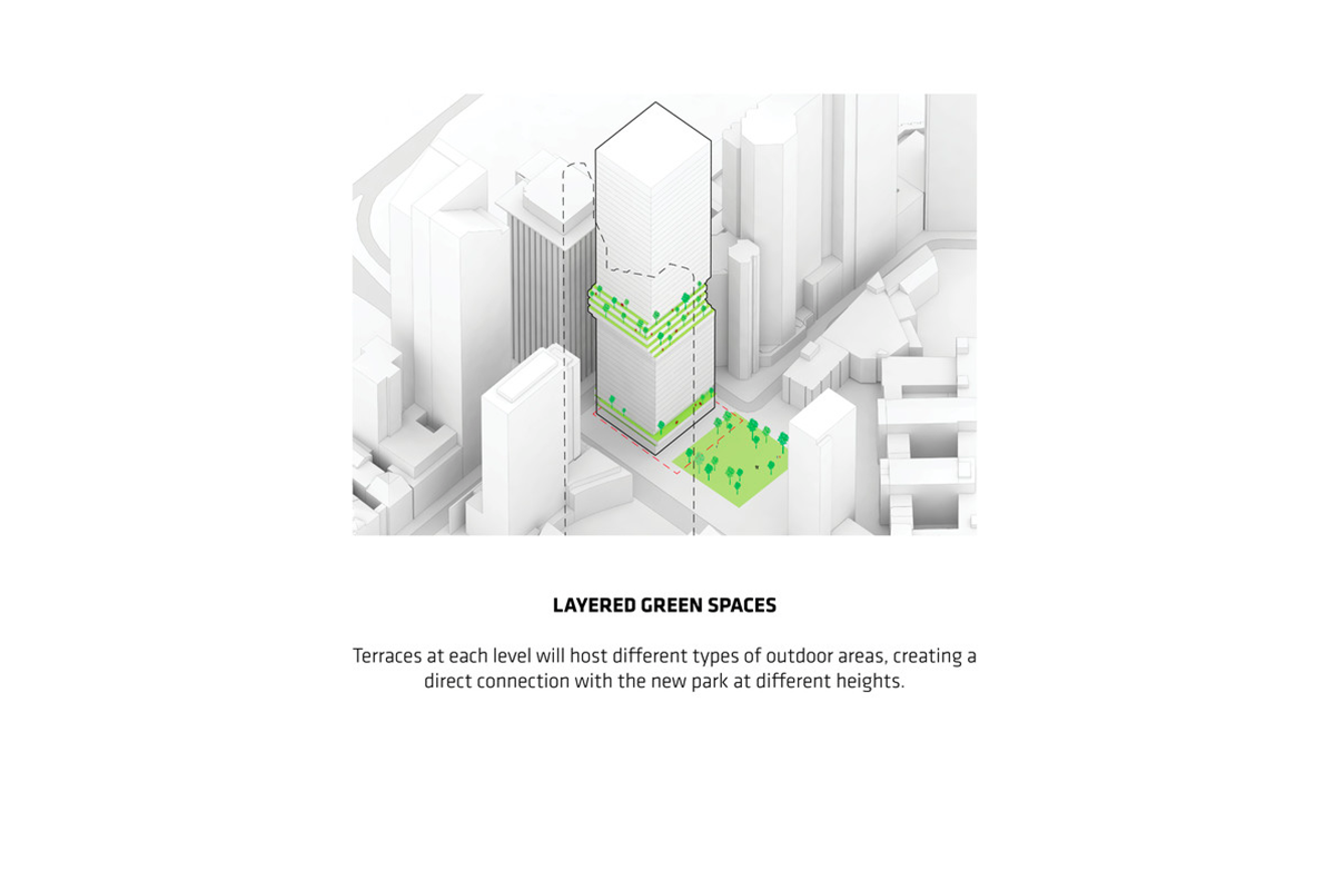 BIG proposes a new high-rise for Frankfurt city center