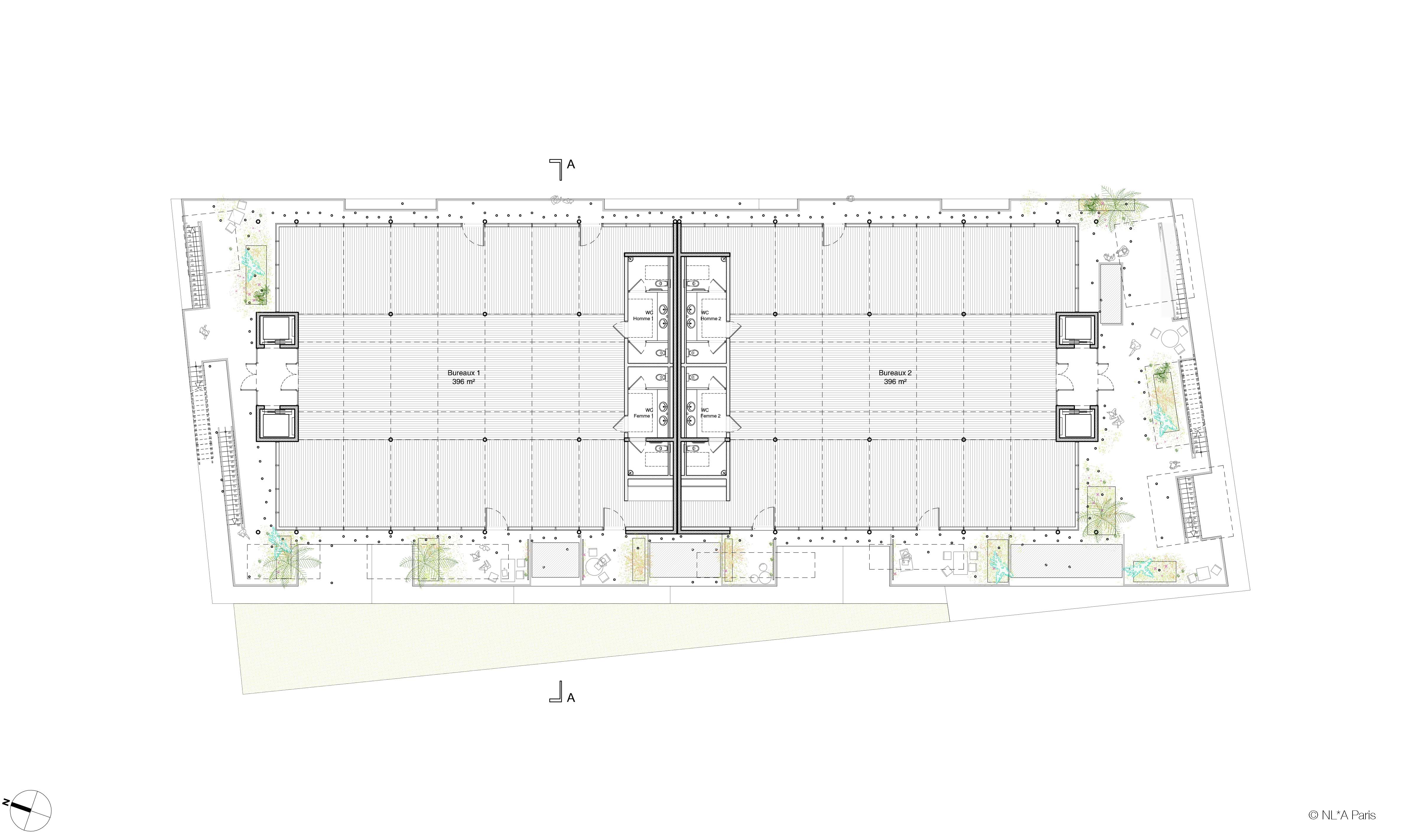 NL*A Paris has won the competition to build an office block in Nice