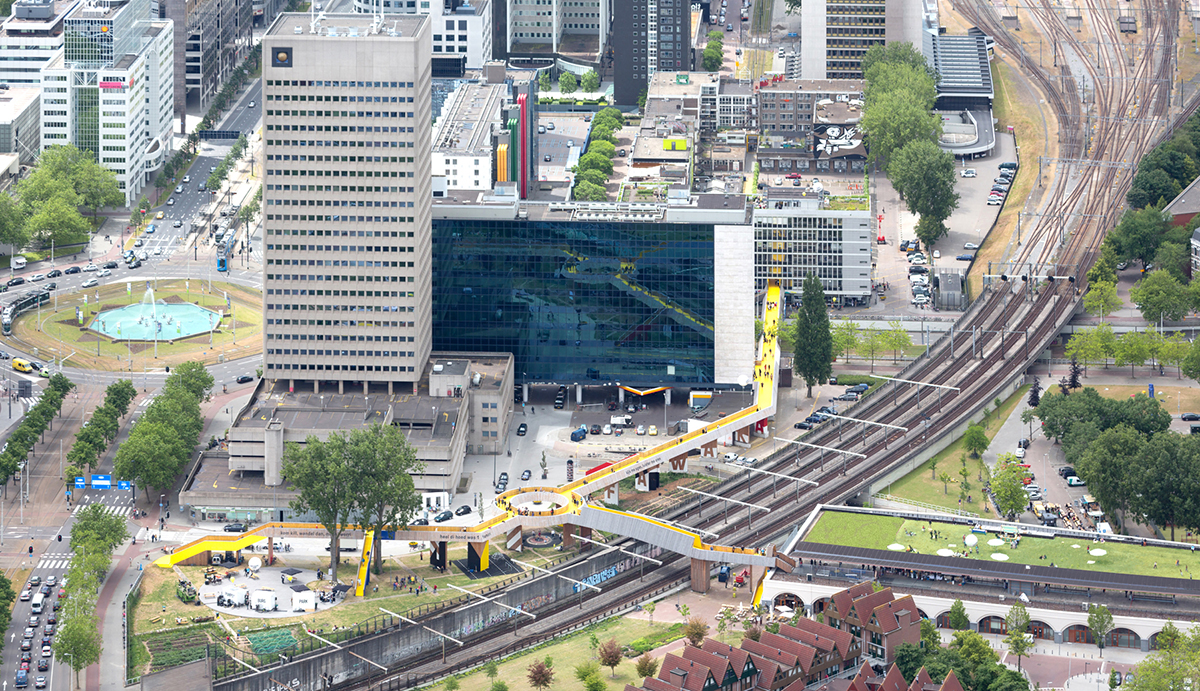 The Luchtsingel,  world’s first crowd funded public infrastructure,  completed