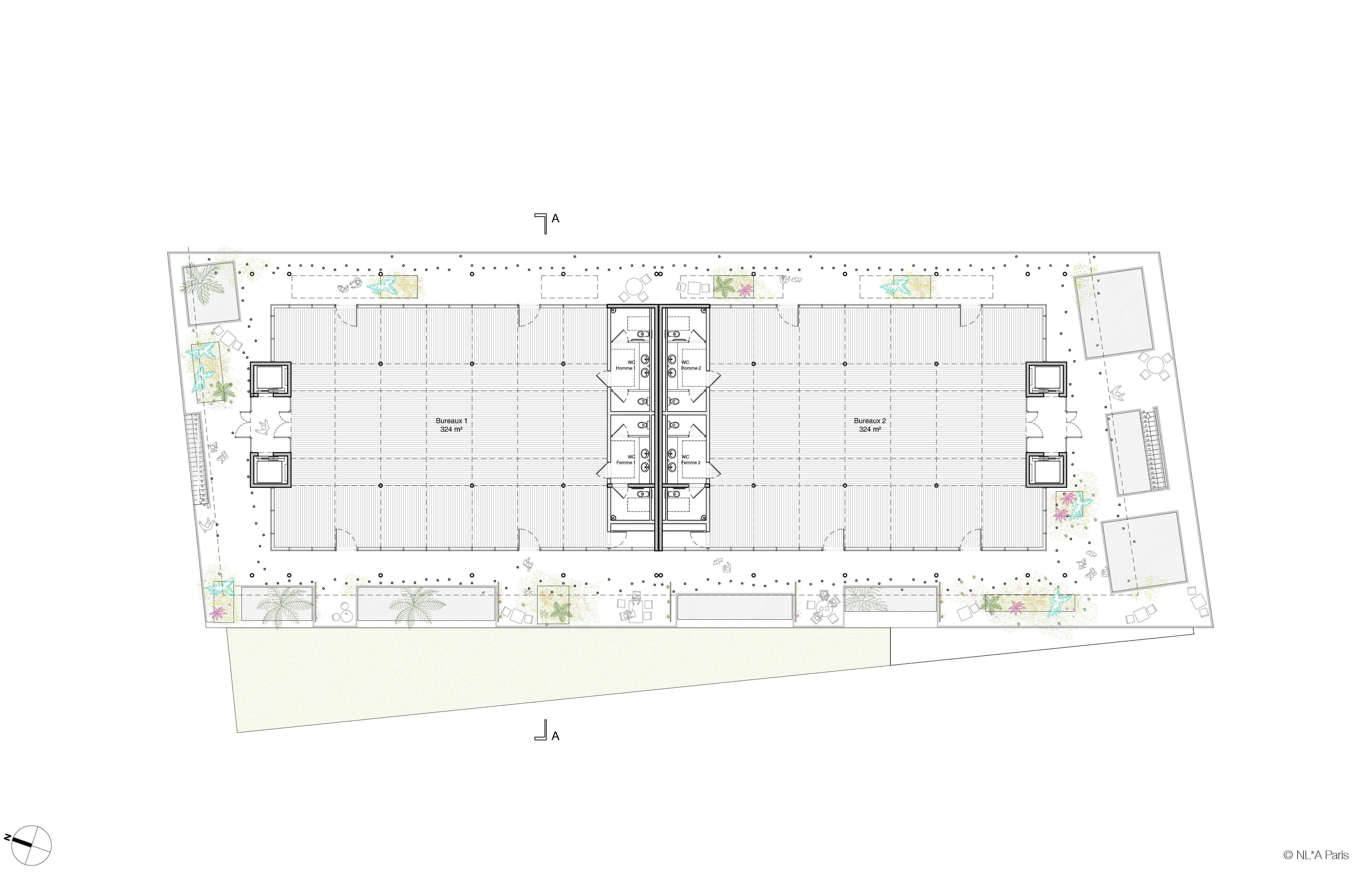 NL*A Paris has won the competition to build an office block in Nice