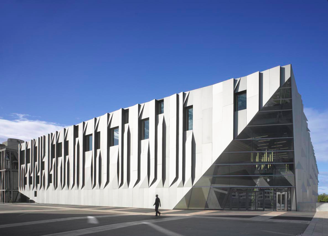 Kengo Kuma and Associates revealed new visuals of Aix en Provence Conservatory of Music in France