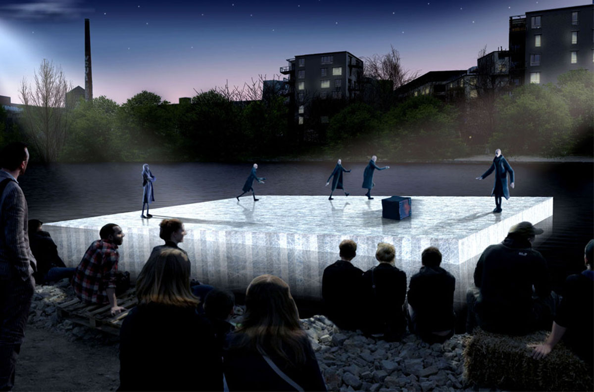 BOARD’s design for a floating theatre will be exhibited in Berlin and Prague