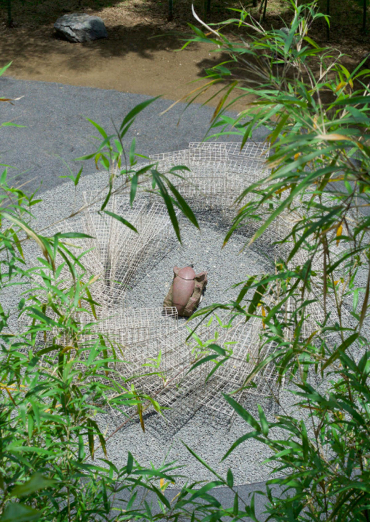 Kengo Kuma designed a transparent mound for the repose of insects